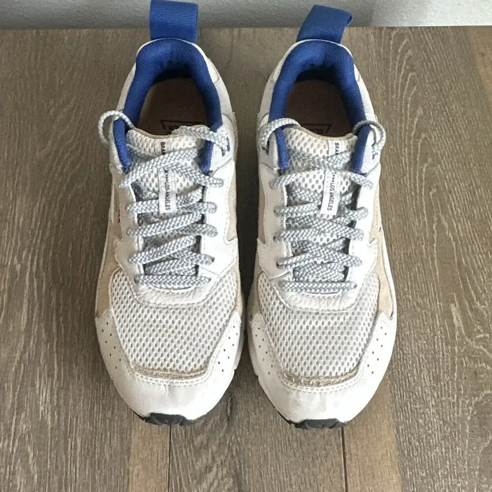 Brandblack Los Angeles Nomo Sneakers Womens Size 7 White Blue Vibram Trail Mesh